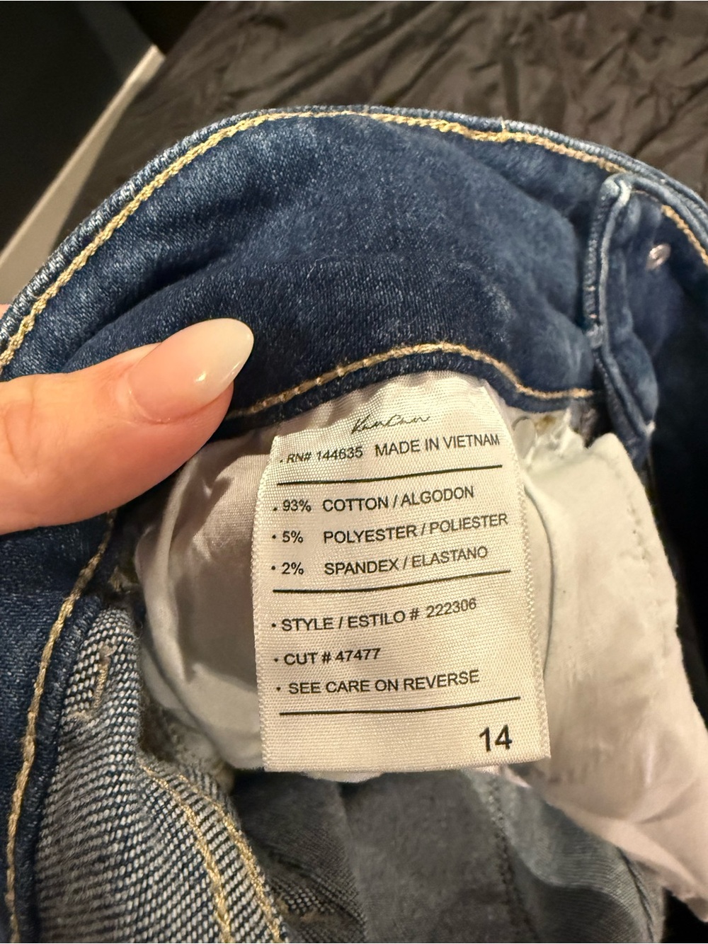 KanCan Light Blue Frayed Wide Leg Jeans - Picture 3 of 4